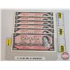 Image 1 : Canada $2 Bills 1954 (6 Consecutive) : Bouey/Rasminsky #KG4551776-1781