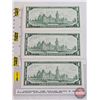 Image 5 : Canada $1 Bills 1967 (3): ~ Beattie/Rasminsky #HP4698180 ~ Beattie/Rasminsky #GP4914011 ~ Beattie/Ra