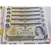Image 3 : Canada $1 Bills 1973 (10 Consecutive) : Crow/Bouey #AMH4078151-8160