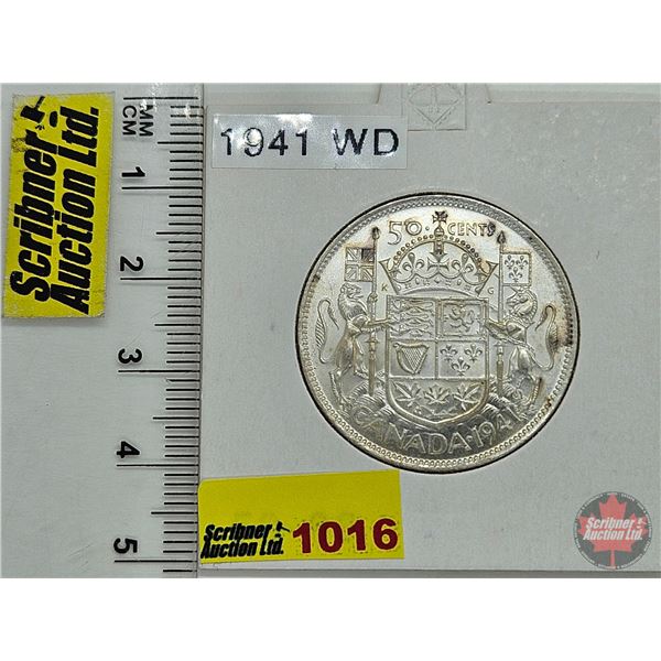 Canada Fifty Cent 1941 (Consignor Tag: WD)