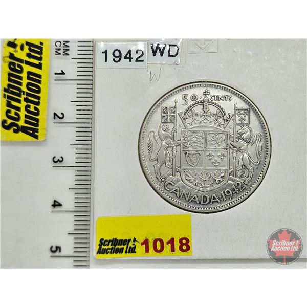 Canada Fifty Cent 1942 (Consignor Tag: WD)