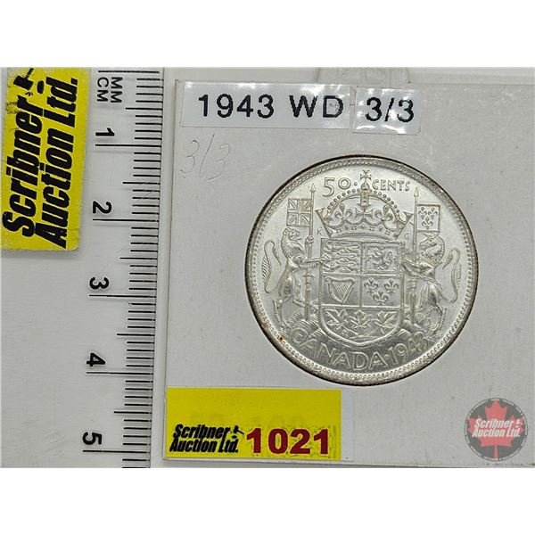 Canada Fifty Cent 1943 (Consignor Tag: WD 3/3)