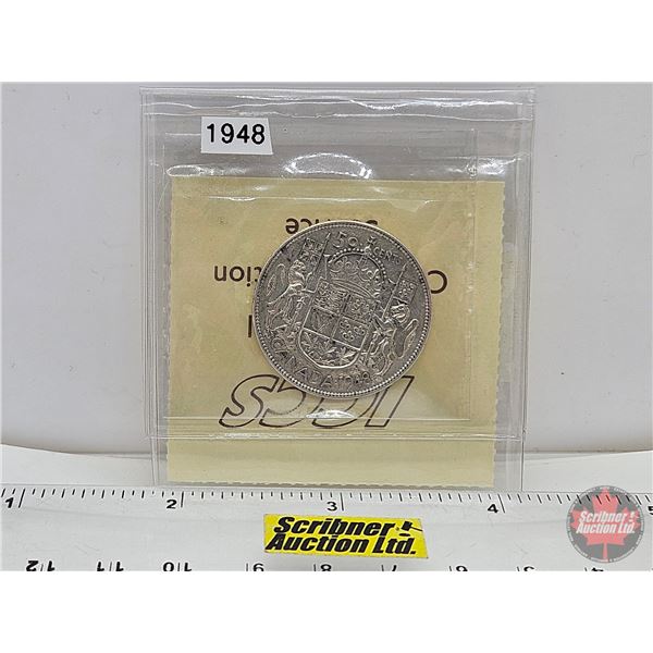 Canada Fifty Cent 1948 (ICCS Cert : VF-20)