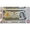 Image 3 : Canada $1 Bills 1973 (2 Consecutive) : Crow/Bouey #AME8995925-5926