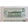 Image 5 : Canada $1 Bills 1973 (2 Consecutive) : Crow/Bouey #AME8995925-5926