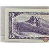 Image 5 : Canada $10 Bill 1954 : Beattie/Rasminsky #JV6325599 (CCCS Cert: EF-40 Extra Fine : 2 Tears)