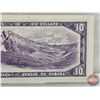 Image 6 : Canada $10 Bill 1954 : Beattie/Rasminsky #JV6325599 (CCCS Cert: EF-40 Extra Fine : 2 Tears)