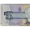 Image 2 : Canada $5 Bill 1986 "X" Replacement : Thiessen/Crow #FNX3979105 (CCC Cert : Gem Uncirculated 65)