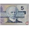 Image 3 : Canada $5 Bill 1986 "X" Replacement : Thiessen/Crow #FNX3979105 (CCC Cert : Gem Uncirculated 65)