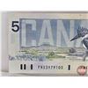 Image 5 : Canada $5 Bill 1986 "X" Replacement : Thiessen/Crow #FNX3979105 (CCC Cert : Gem Uncirculated 65)