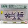 Image 1 : Canada $10 Bill 1989 "X" Replacement : Thiessen/Crow #ADX0545947 (CCC Cert : Gem Uncirculated 65)