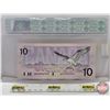 Image 4 : Canada $10 Bill 1989 "X" Replacement : Thiessen/Crow #ADX0545947 (CCC Cert : Gem Uncirculated 65)
