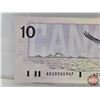 Image 5 : Canada $10 Bill 1989 "X" Replacement : Thiessen/Crow #ADX0545947 (CCC Cert : Gem Uncirculated 65)