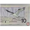 Image 6 : Canada $10 Bill 1989 "X" Replacement : Thiessen/Crow #ADX0545947 (CCC Cert : Gem Uncirculated 65)