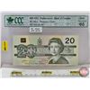 Image 1 : Canada $20 Bill 1991 "X" Replacement : Thiessen/Crow #EIX1261302 (CCC Cert : Gem Uncirculated 65) (C