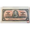 Image 4 : Bank of Canada $2 Bills 1937 (5): - Gordon/Towers #MB6857947 - Gordon/Towers #MB6871786 - Gordon/Tow