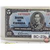 Image 2 : Bank of Canada $5 Bill 1937 : Gordon/Towers #CC4728628