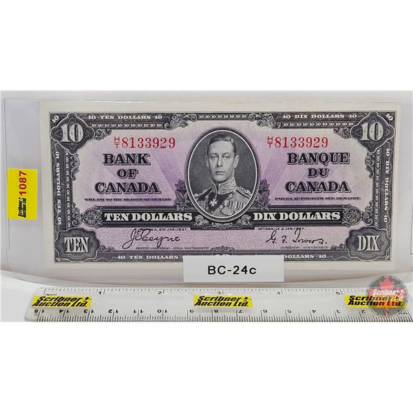 Bank of Canada $10 Bill 1937 : Coyne/Towers #HT8133929