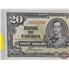 Image 2 : Bank of Canada $20 Bill 1937 : Coyne/Towers #JE6901290