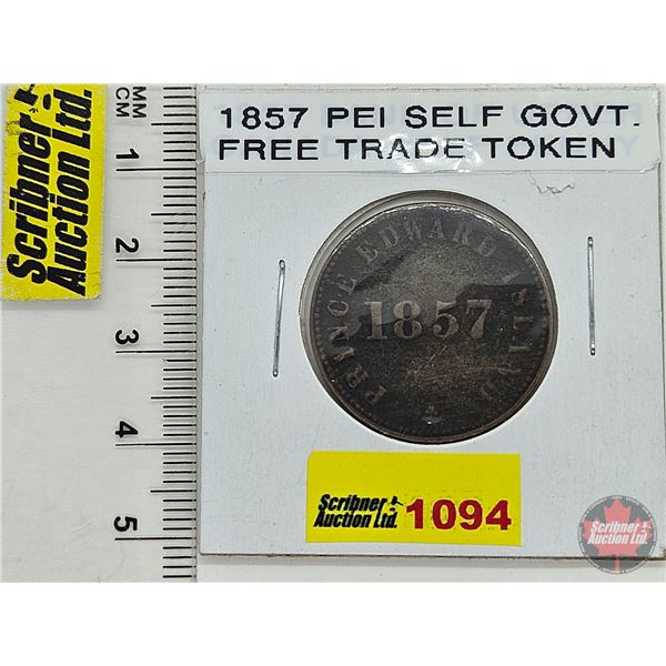 PEI Self Government & Free Trade 1857