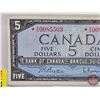 Image 2 : Canada $5 Bill 1954 *Replacement : Beattie/Rasminsky # *SS0085503