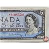 Image 3 : Canada $5 Bill 1954 *Replacement : Beattie/Rasminsky # *SS0085503