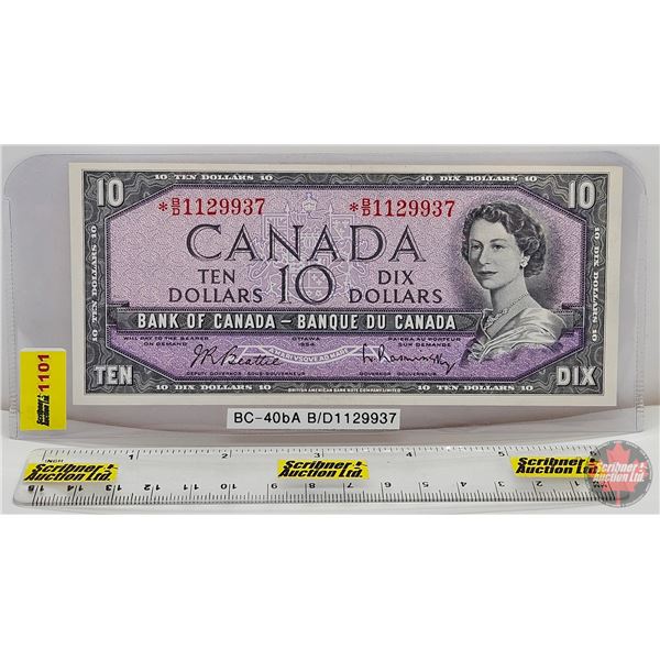 Canada $10 Bill 1954 *Replacement : Beattie/Rasminsky # *BD1129937