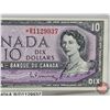 Image 3 : Canada $10 Bill 1954 *Replacement : Beattie/Rasminsky # *BD1129937