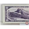Image 4 : Canada $10 Bill 1954 *Replacement : Beattie/Rasminsky # *BD1129937