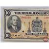 Image 2 : The Royal Bank of Canada $10 Bill 1935 : #1009169
