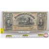 Image 1 : Dominion of Canada $1 Bill 1898 : Boville #301817