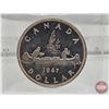 Image 3 : Canada One Dollar 1947 Blunt 7 (ICCS Cert : MS-63)