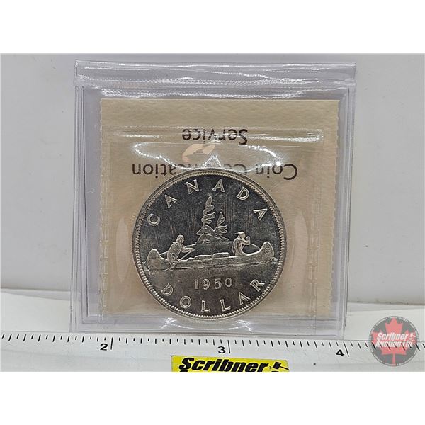Canada One Dollar 1950 (ICCS Cert : MS-63)