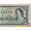 Image 2 : Canada $1 Bill 1954DF "Devil's Face" : Beattie/Coyne #SA9352313