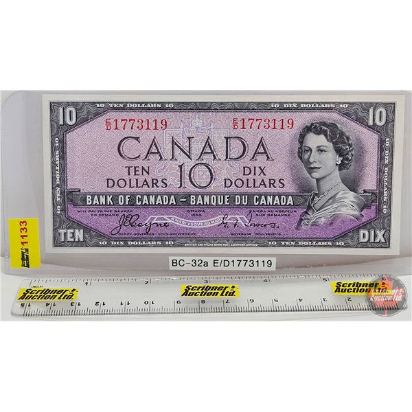 Canada $10 Bill 1954DF "Devil's Face" : Coyne/Towers #ED1773119