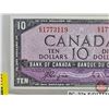 Image 3 : Canada $10 Bill 1954DF "Devil's Face" : Coyne/Towers #ED1773119