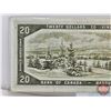 Image 4 : Canada $20 Bill 1954DF "Devil's Face" : Beattie/Coyne #CE9243963