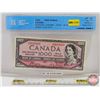 Image 1 : Canada $1000 Bill 1954DF "Devil's Face" : Coyne/Towers #AK0018860 (CCCS Cert : VF-20 Very Fine : Wri