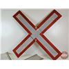 Image 5 : Reflective Aluminum Railroad Crossing Signs (2) (Measures : 48"H x 48"W)