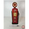 Image 1 : Novelty Gas Pump Clock & Miniature Cabinet  (Measures : 24"H x 8"W x 6"D)