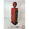 Image 4 : Novelty Gas Pump Clock & Miniature Cabinet  (Measures : 24"H x 8"W x 6"D)