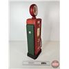 Image 5 : Novelty Gas Pump Clock & Miniature Cabinet  (Measures : 24"H x 8"W x 6"D)