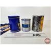 Image 6 : Collector Tin Trio : Surfco Coin Bank, NAPA Coin Bank w/Rag and Camel Lights Keg  (Largest Measures