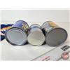 Image 7 : Collector Tin Trio : Surfco Coin Bank, NAPA Coin Bank w/Rag and Camel Lights Keg  (Largest Measures