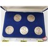 Image 2 : USA : Silver Walking Liberty Half Dollar Collection (5 Coin Set)  : 1934; 1935; 1937; 1940; 1946