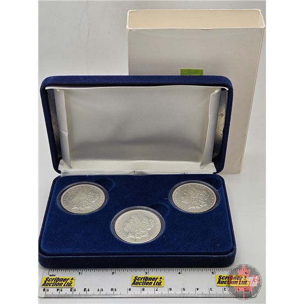 USA Morgan Dollar Three-Coin Set "O" Mint : 1883; 1890; 1899