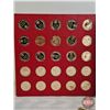 Image 5 : The Franklin Mint 1969 : States of the Union Series : First Edition : Solid Bronze Proof Fifty-Coin 