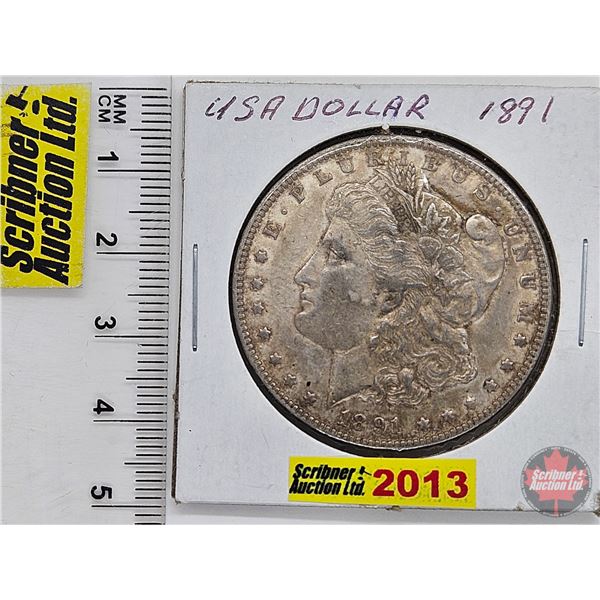 USA Morgan Dollar 1891