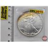 Image 1 : USA American Silver Eagle Bullion One-Dollar Coin : 1oz Fine Silver 1989