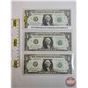 Image 1 : USA $1 Bills 1963A (3 Consecutive) : #K97428435A-436A-437A